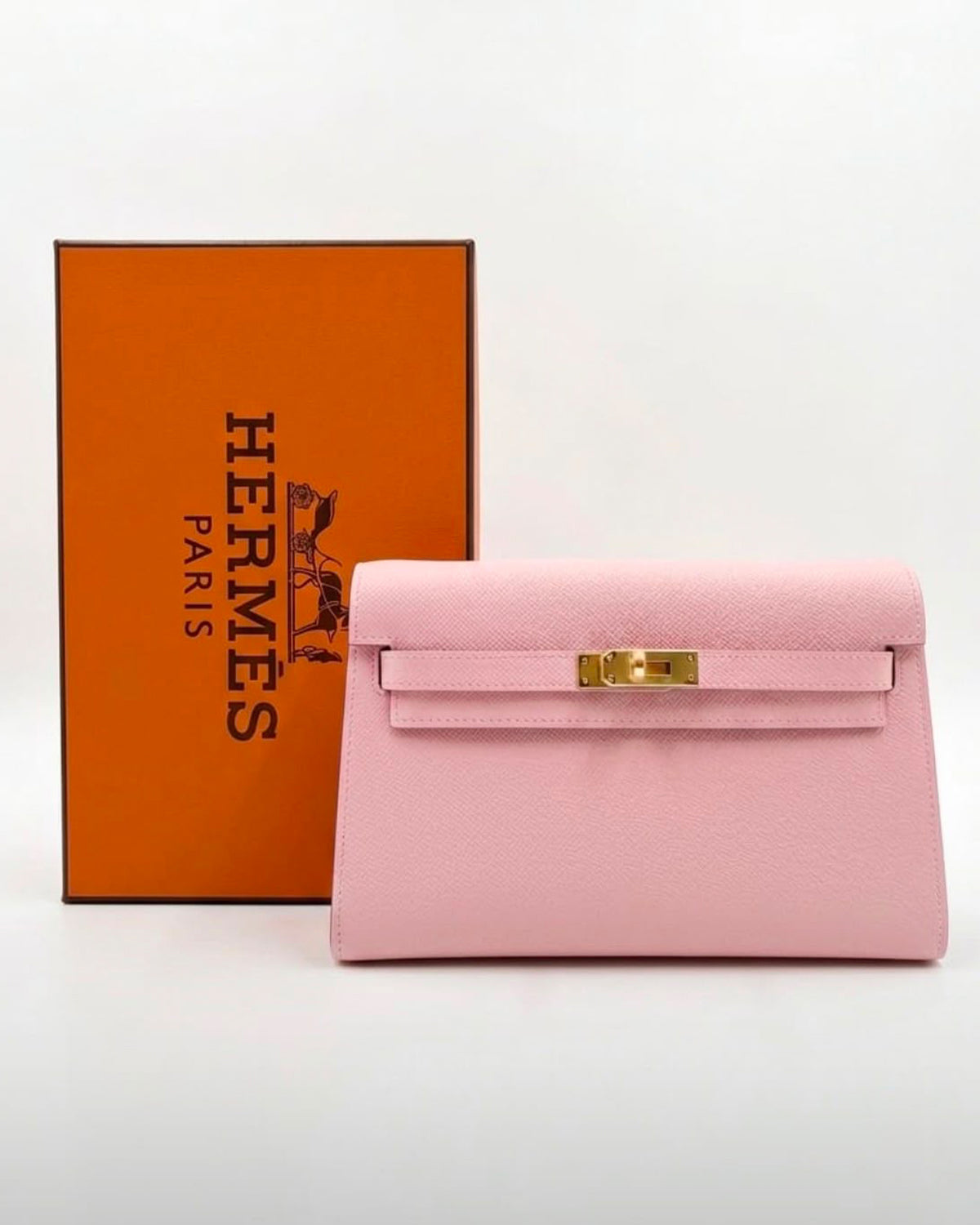 Kelly Clutch Bag – Gold Hardware
