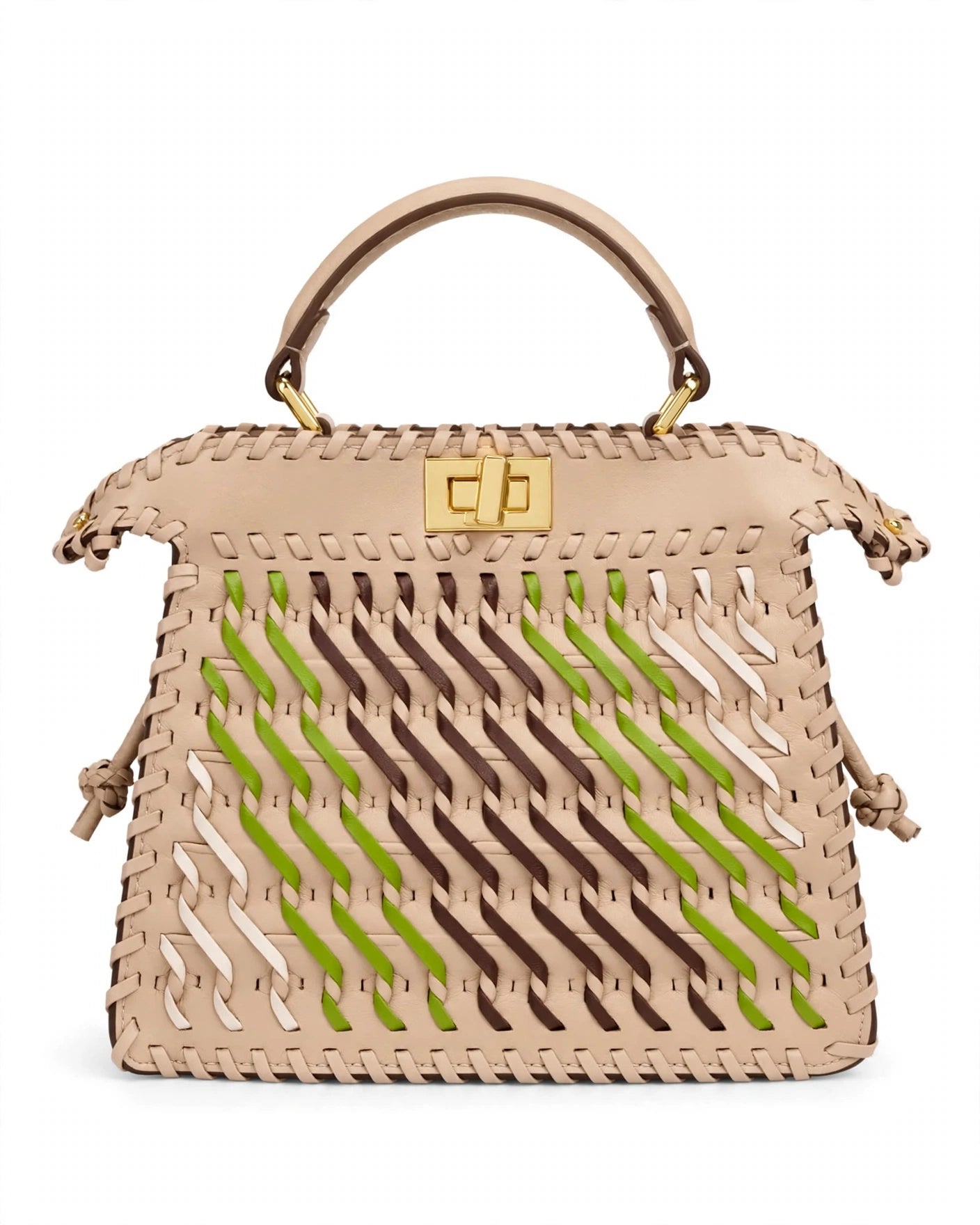 Fendi Peekaboo Mini Woven Bag