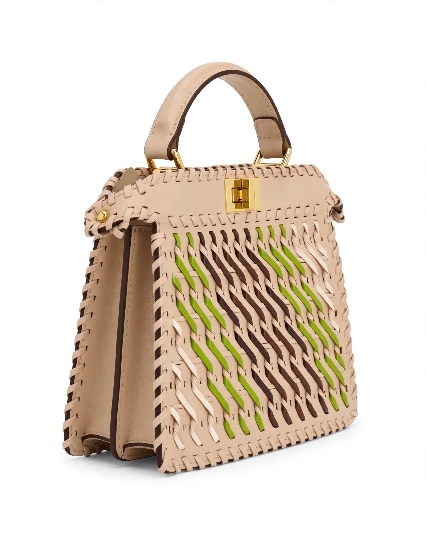 Fendi Peekaboo Mini Woven Bag