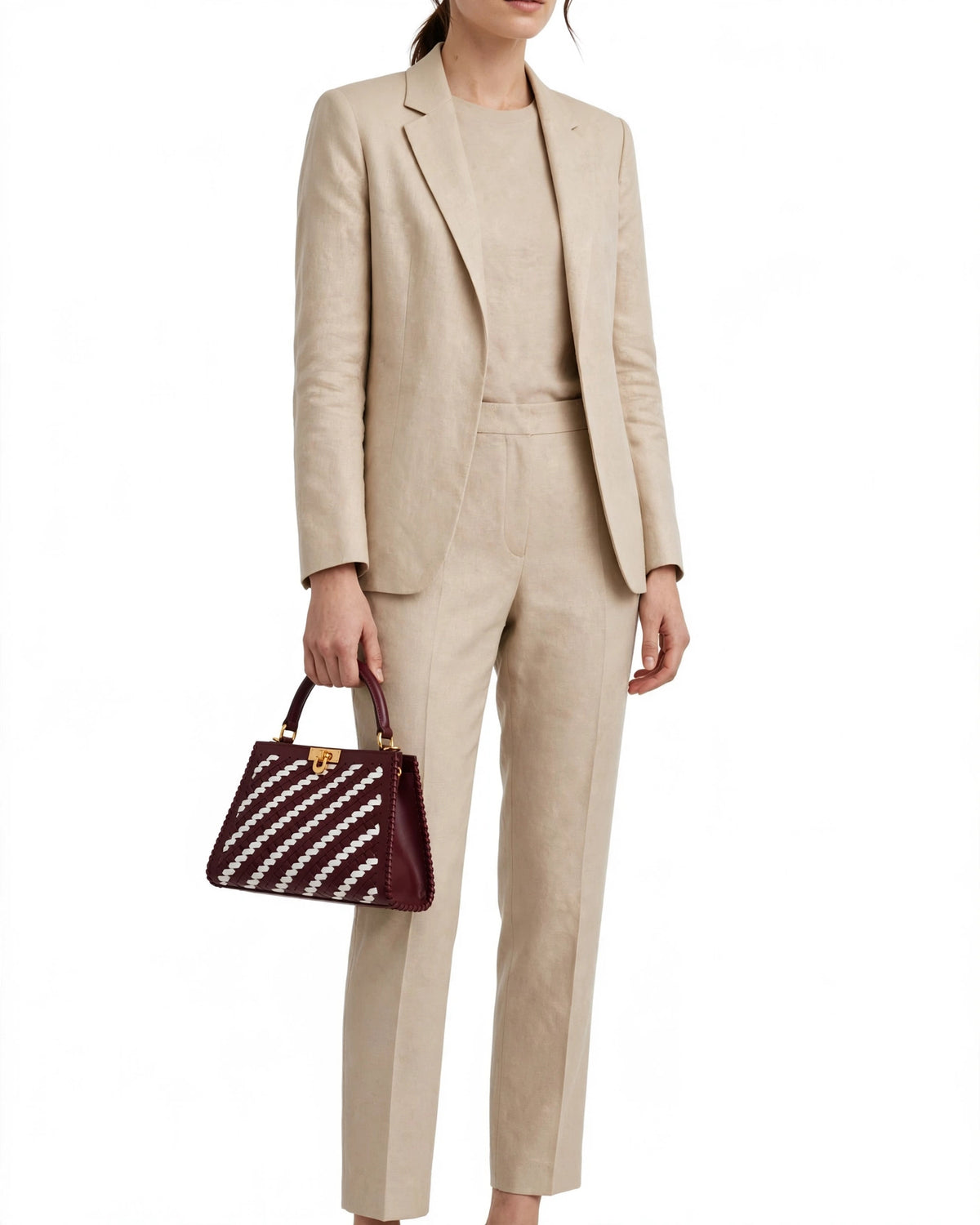 Fendi Peekaboo Mini Woven Bag