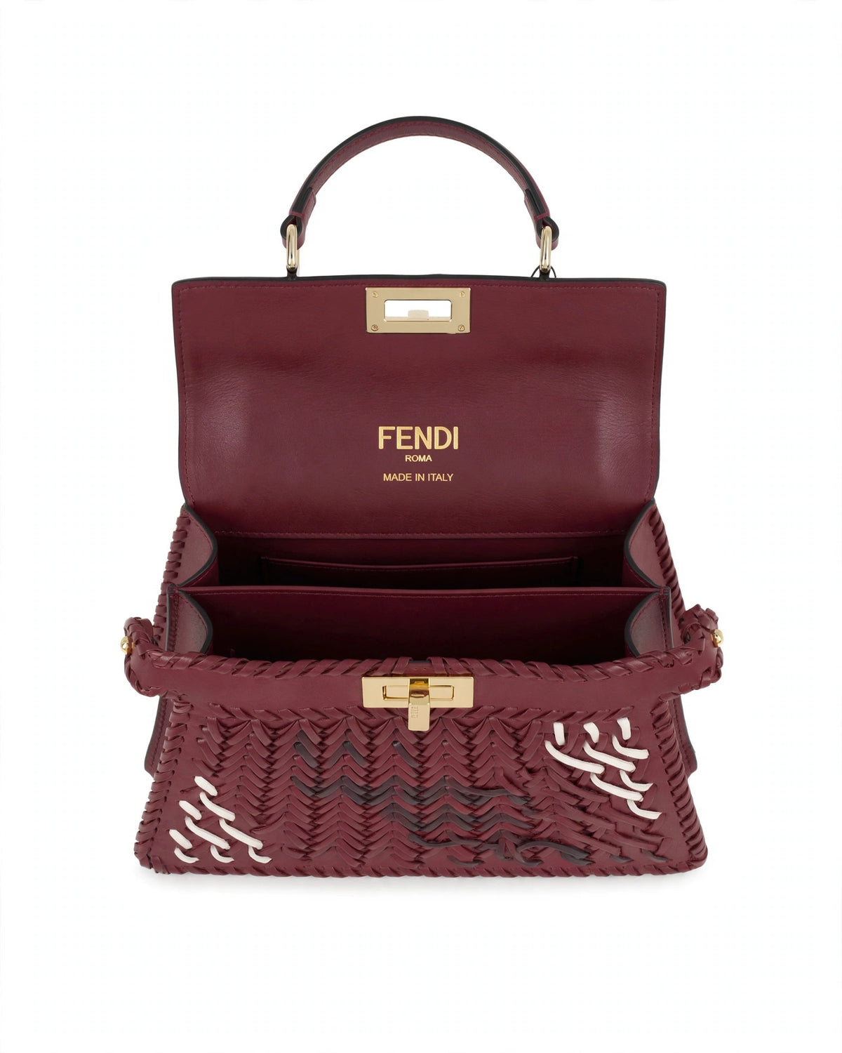 Fendi Peekaboo Mini Woven Bag