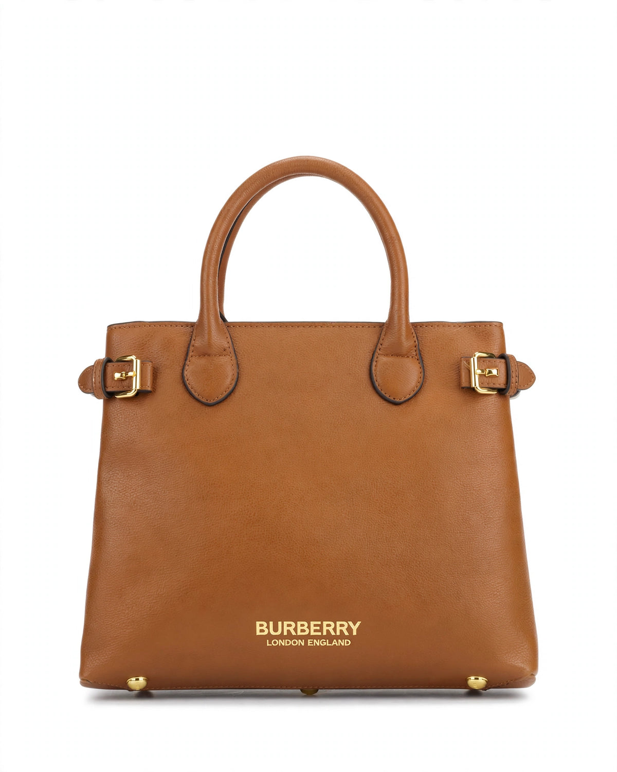 Burberry Banner Tote Bag – Camel, gold logo detail