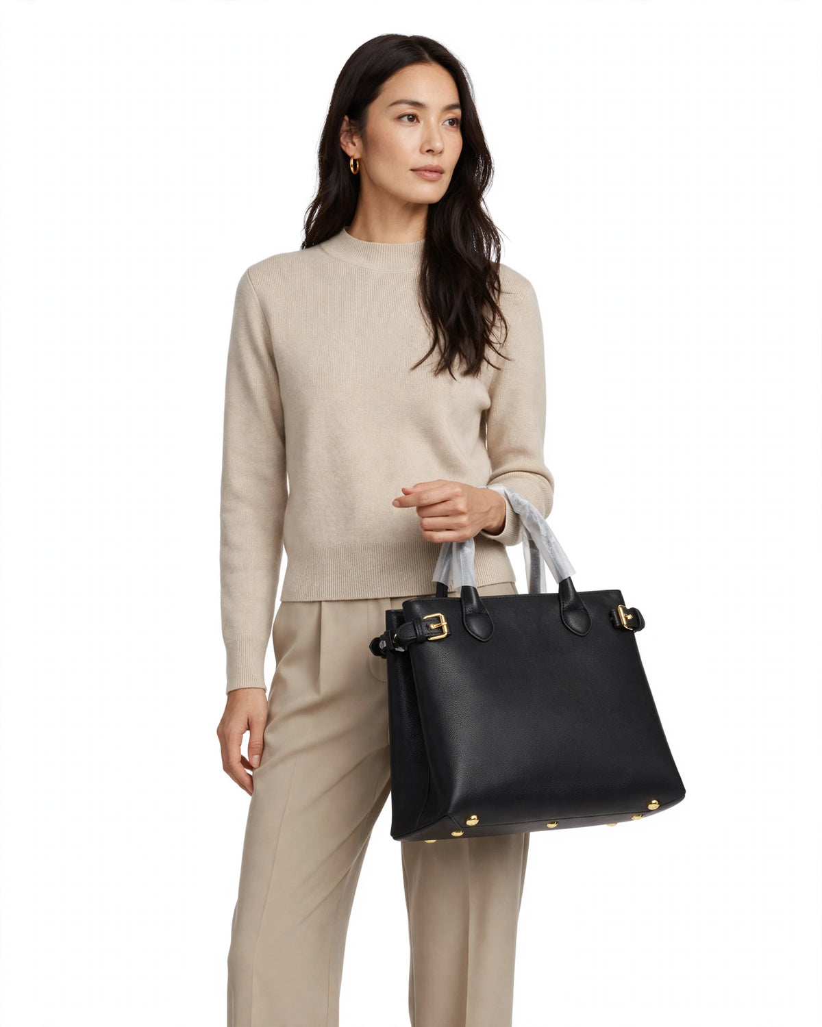 Burberry Banner Tote Bag – model wearing