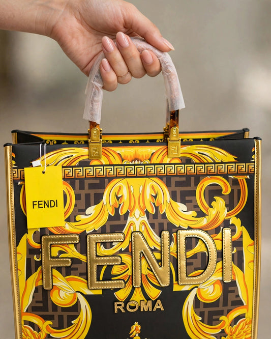 Baroque tote bag closeup