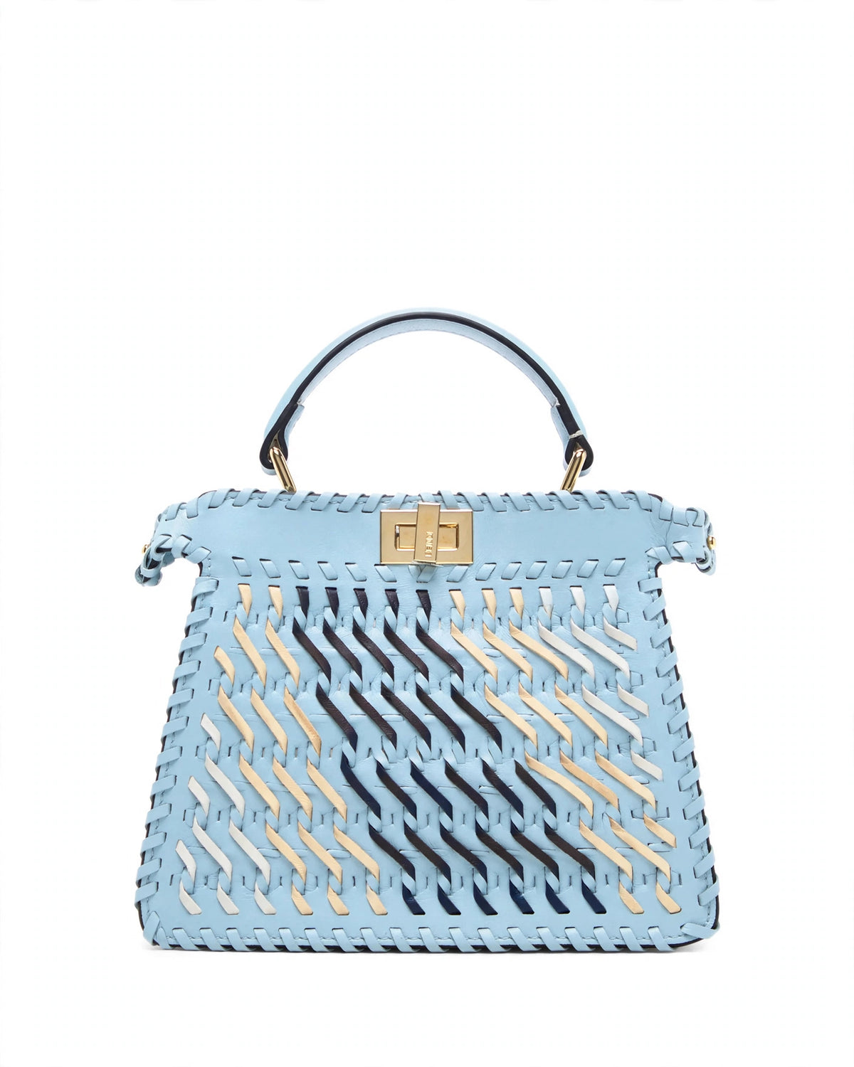 Fendi Peekaboo Mini Woven Bag