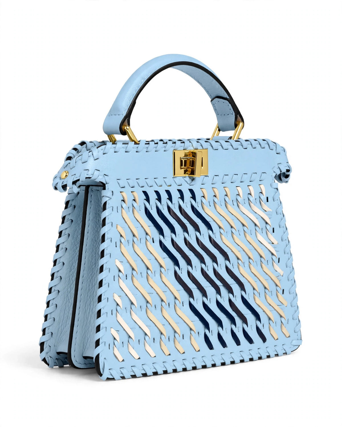 Fendi Peekaboo Mini Woven Bag