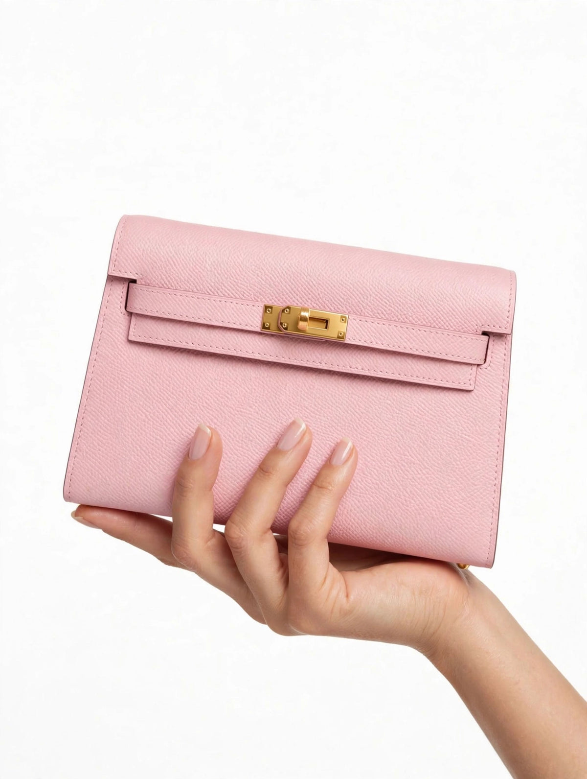 Kelly Clutch Bag – Gold Hardware