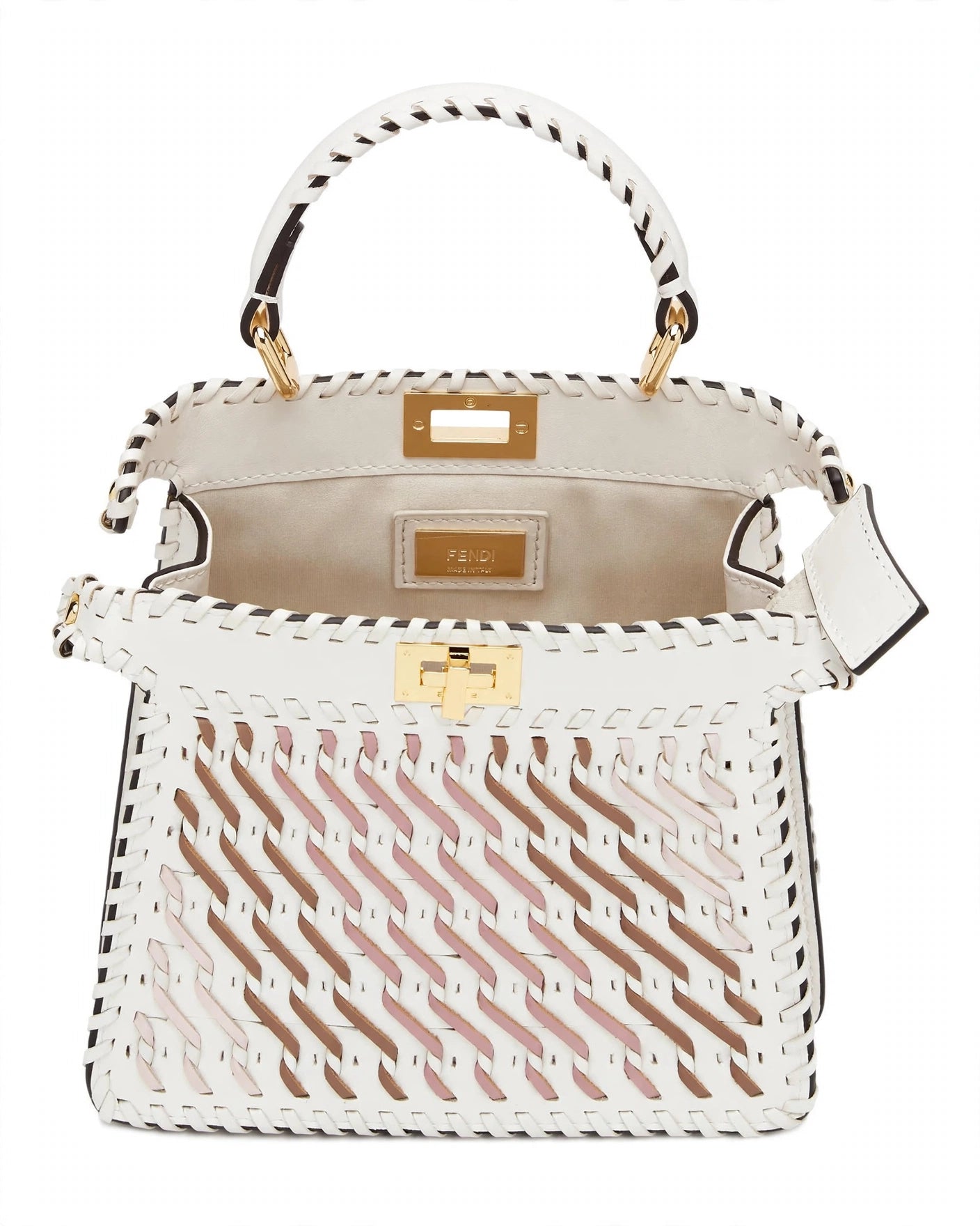 Fendi Peekaboo Mini Woven Bag