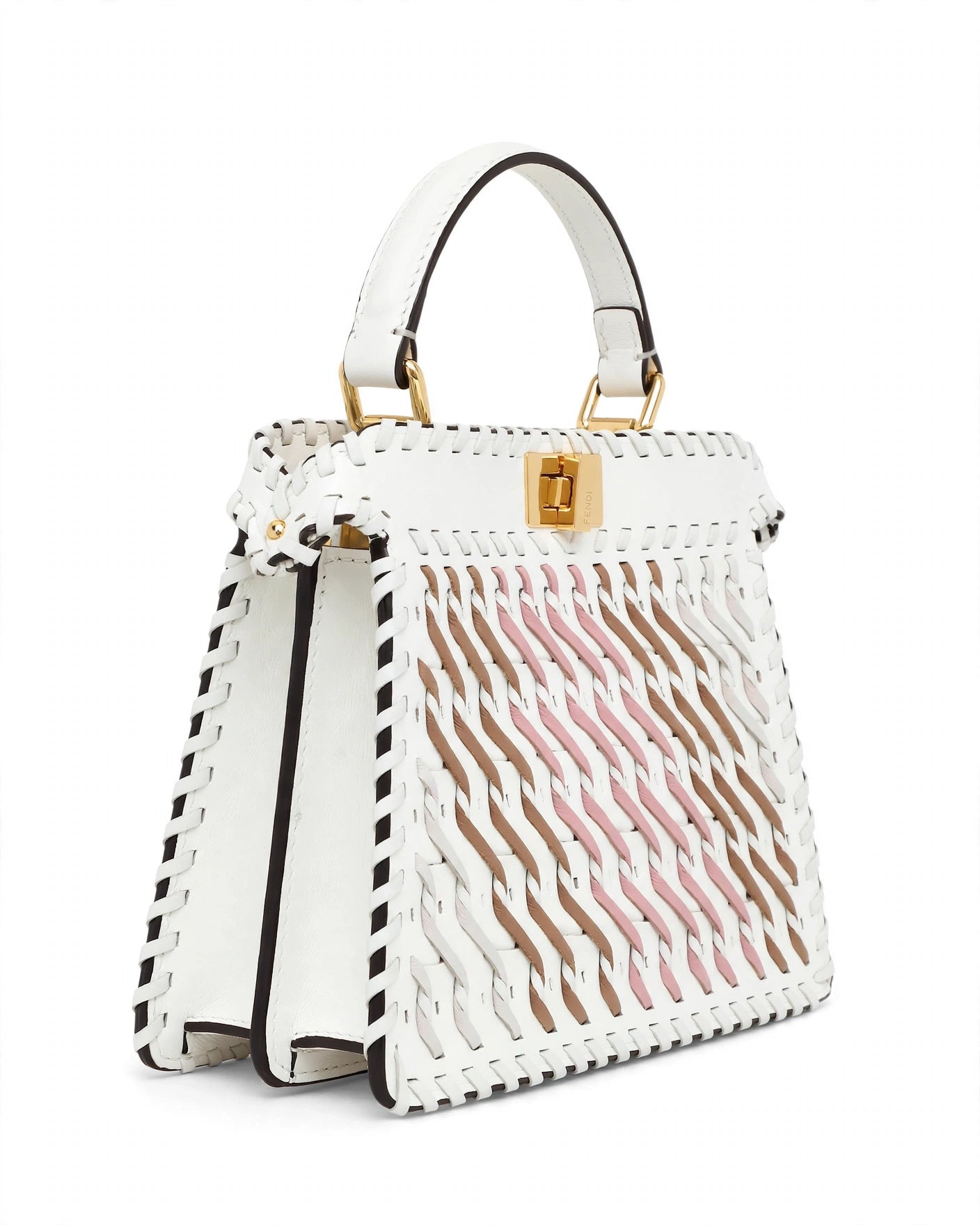 Fendi Peekaboo Mini Woven Bag